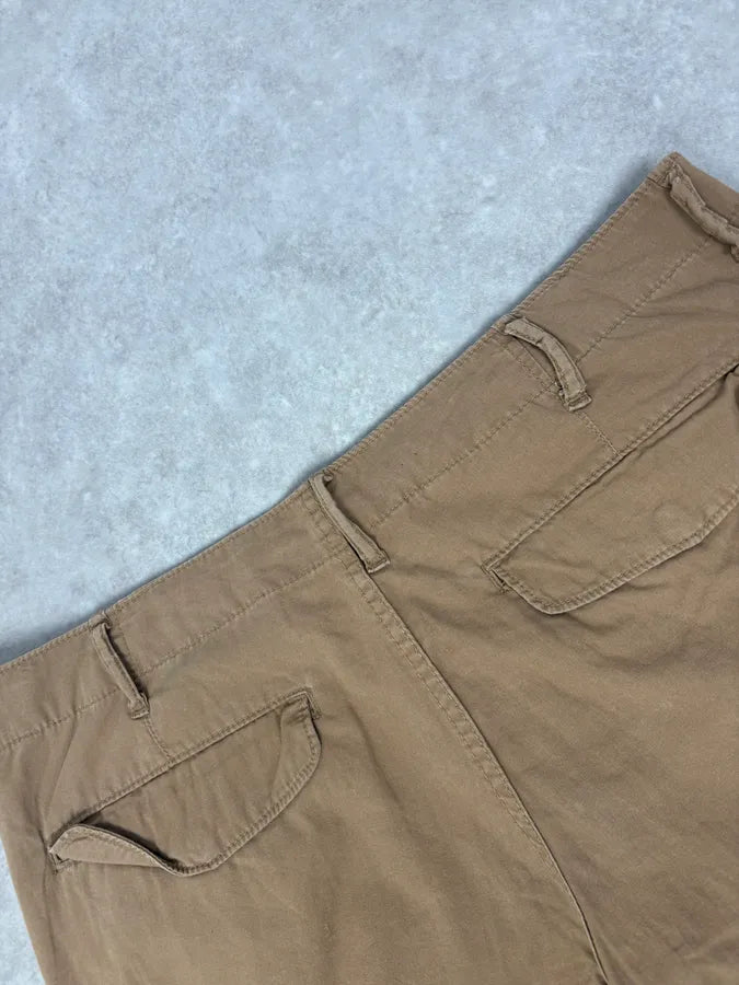 2000s Ralph Lauren USA Distressed Flag Beige Shorts jCFsUFT 10