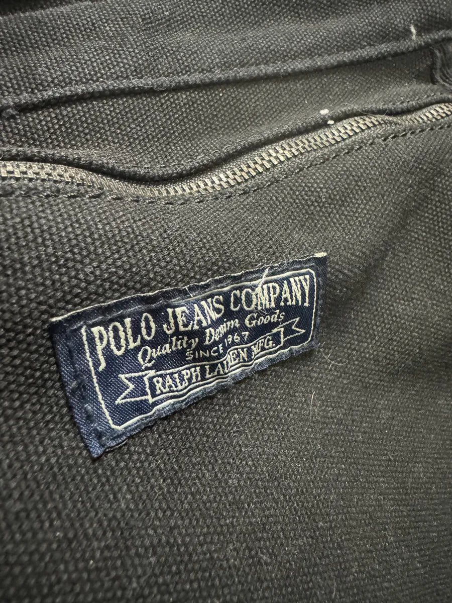 2000s Ralph Lauren USA Flag Black Shoulder Bag OomYOFb 10