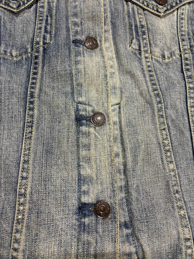 2000s Ralph Lauren USA Flag Blue Denim Vest Jacket vGXwITa 8