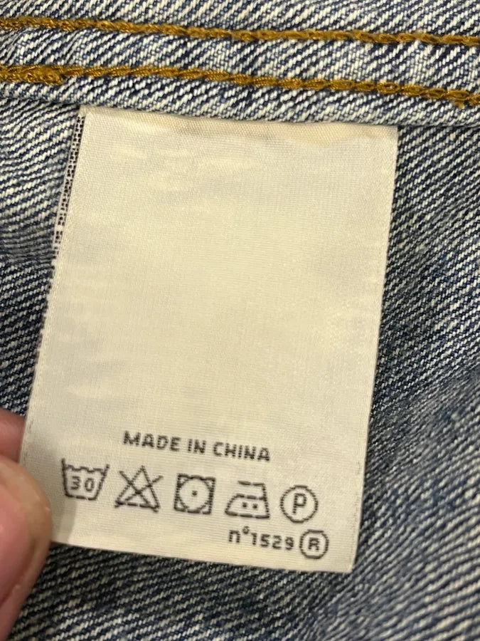 2000s Ralph Lauren USA Flag Blue Faded Denim Jacket HJOQrOw 10