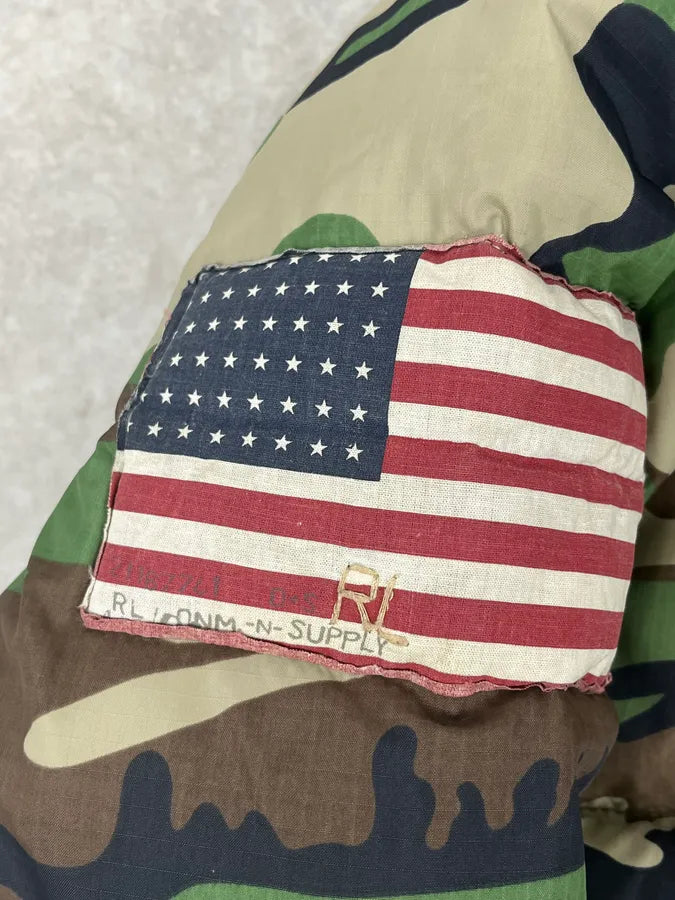 2000s Ralph Lauren USA Flag Camo Puffer Jacket cxfovTM 8