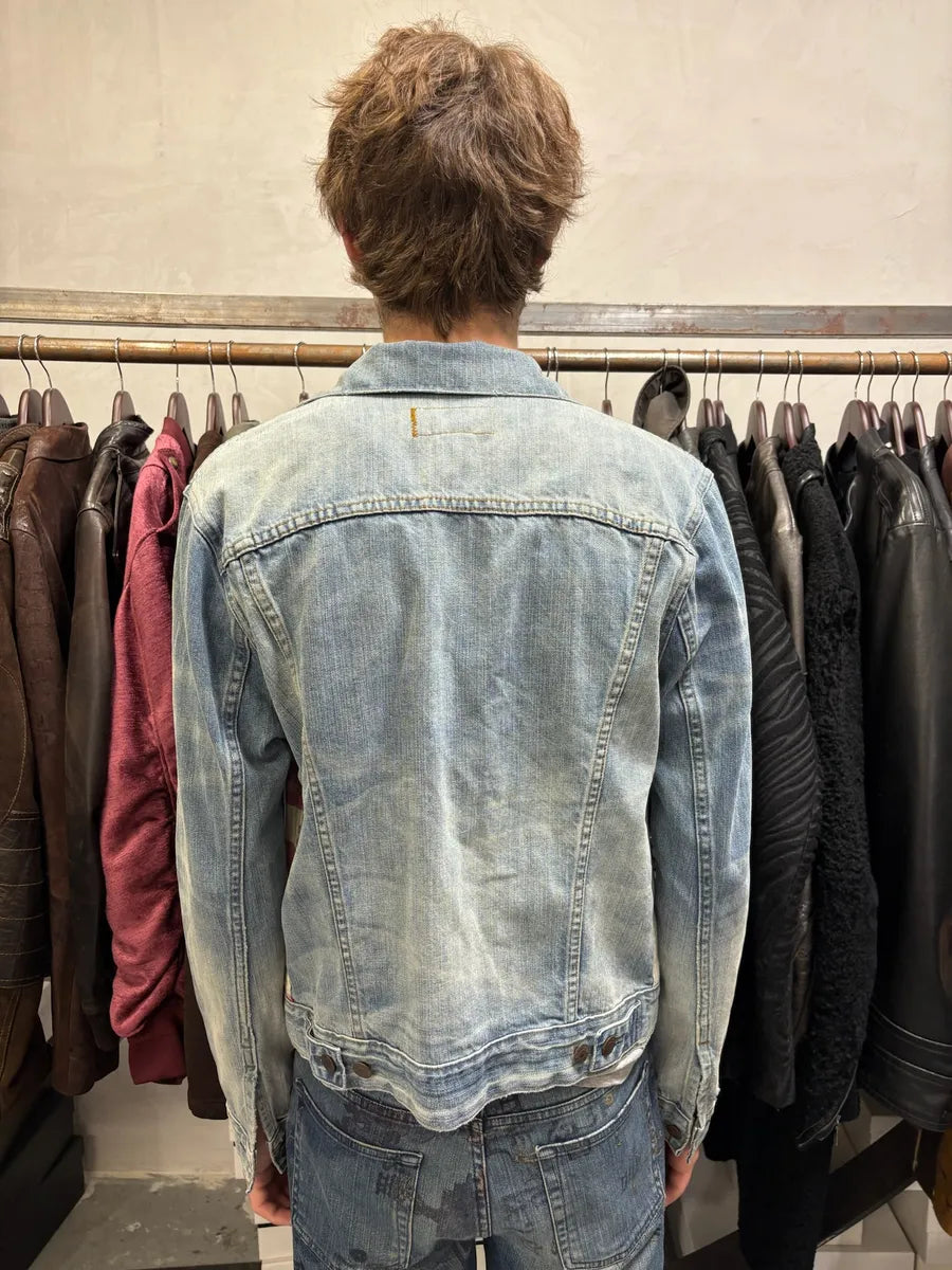 2000s Ralph Lauren USA Flag Distressed Denim Jacket eKSRued 2