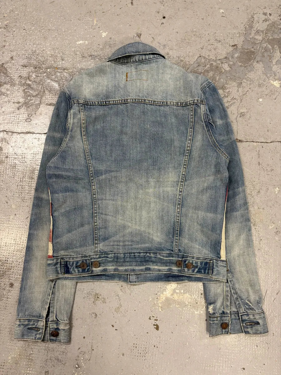 2000s Ralph Lauren USA Flag Distressed Denim Jacket eKSRued 4