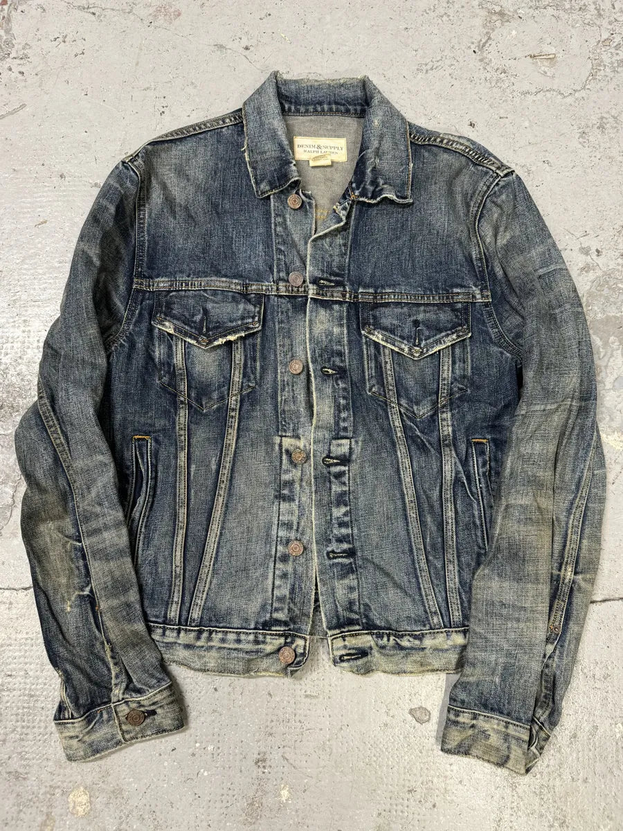 2000s Ralph Lauren USA Flag Eagle Denim Jacket BTltLbT 4