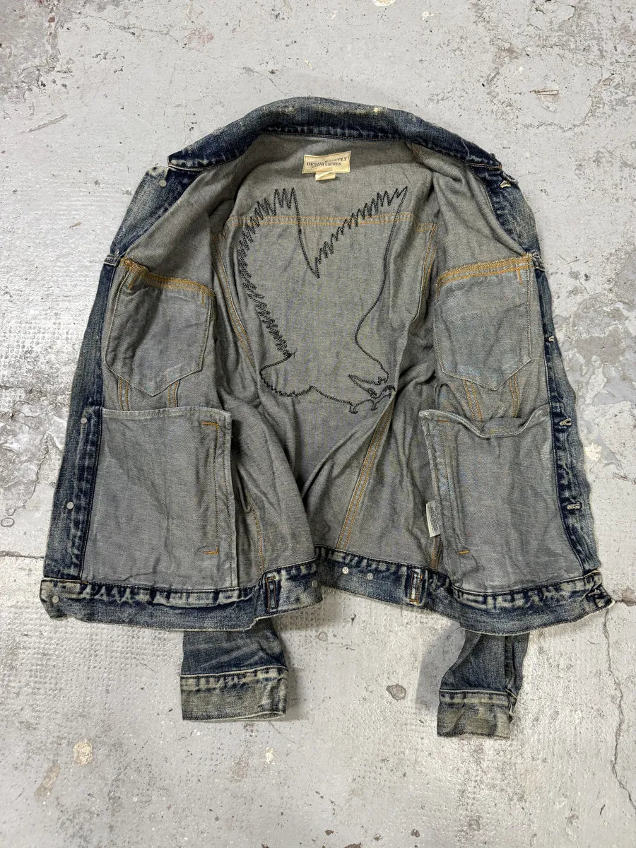 2000s Ralph Lauren USA Flag Eagle Denim Jacket BTltLbT 5