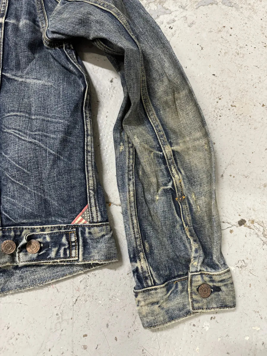 2000s Ralph Lauren USA Flag Eagle Denim Jacket BTltLbT 6