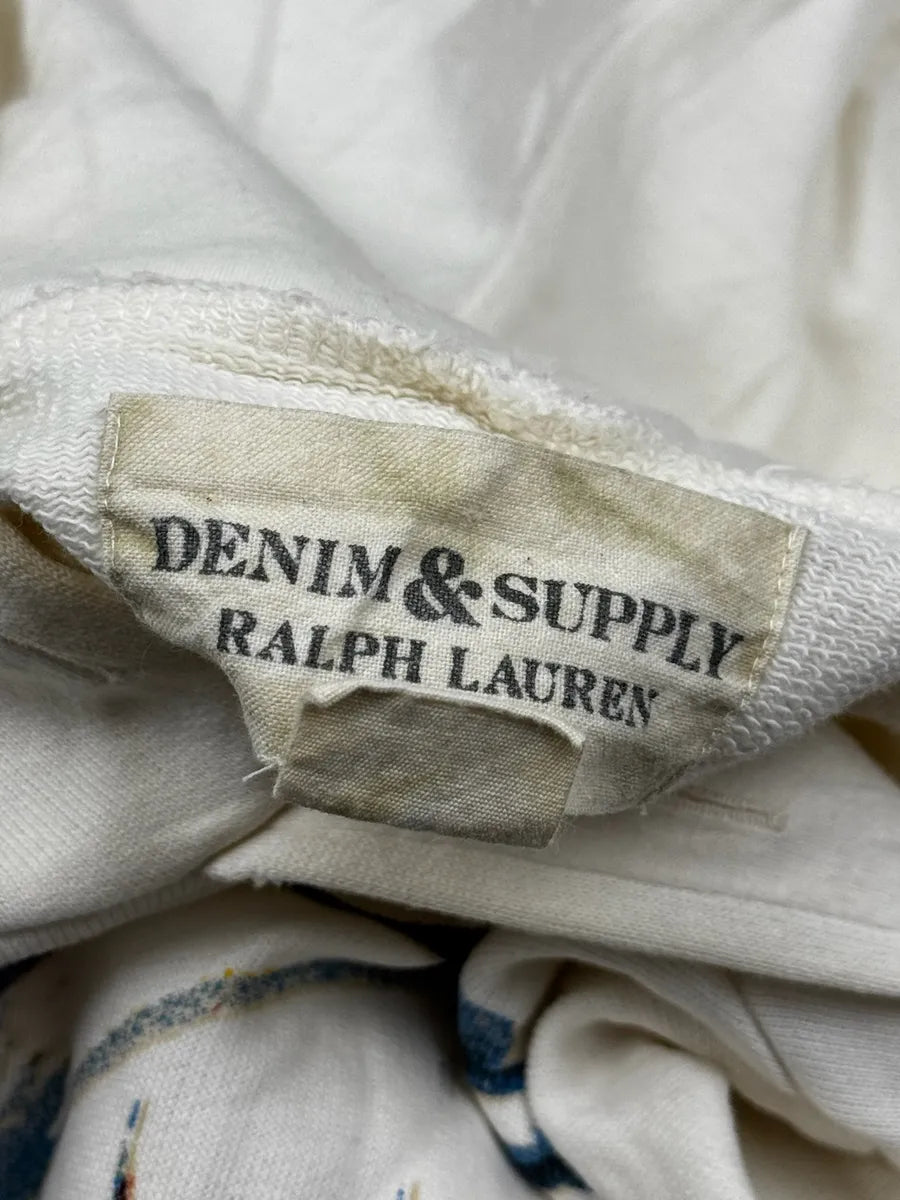 2010s Ralph Lauren White Apache Painted Hoodie mBpdTkm 8