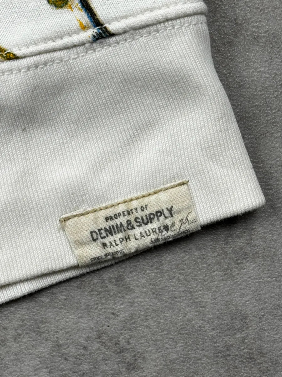 2010s Ralph Lauren White Apache Painted Hoodie mBpdTkm 7