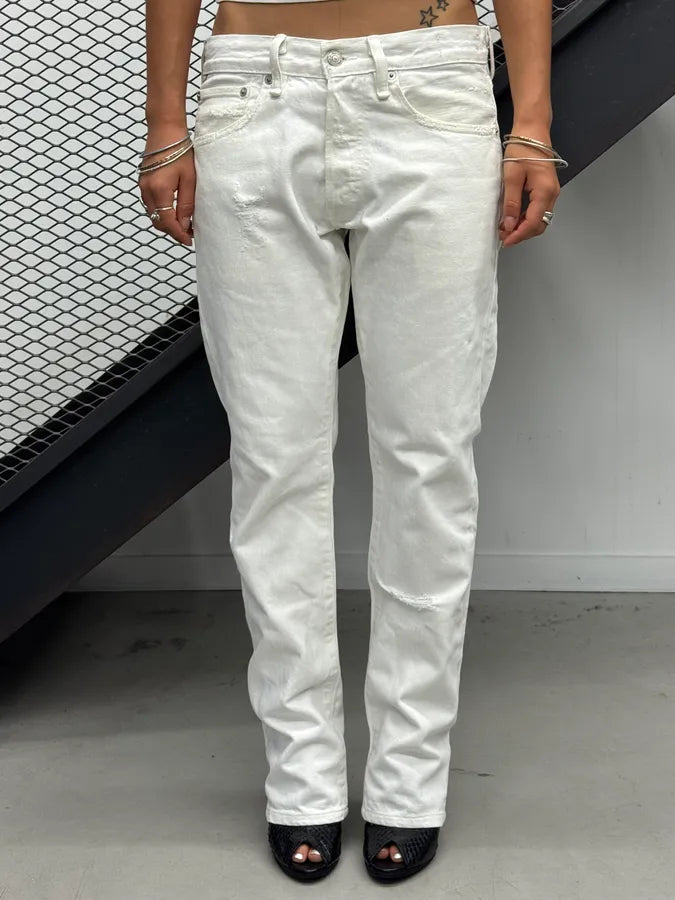 2010s Ralph Lauren White Straight Denim Jeans HuSHLQP 1