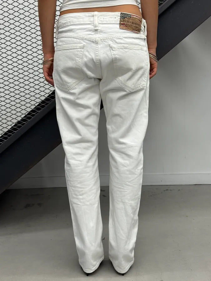 2010s Ralph Lauren White Straight Denim Jeans HuSHLQP 3