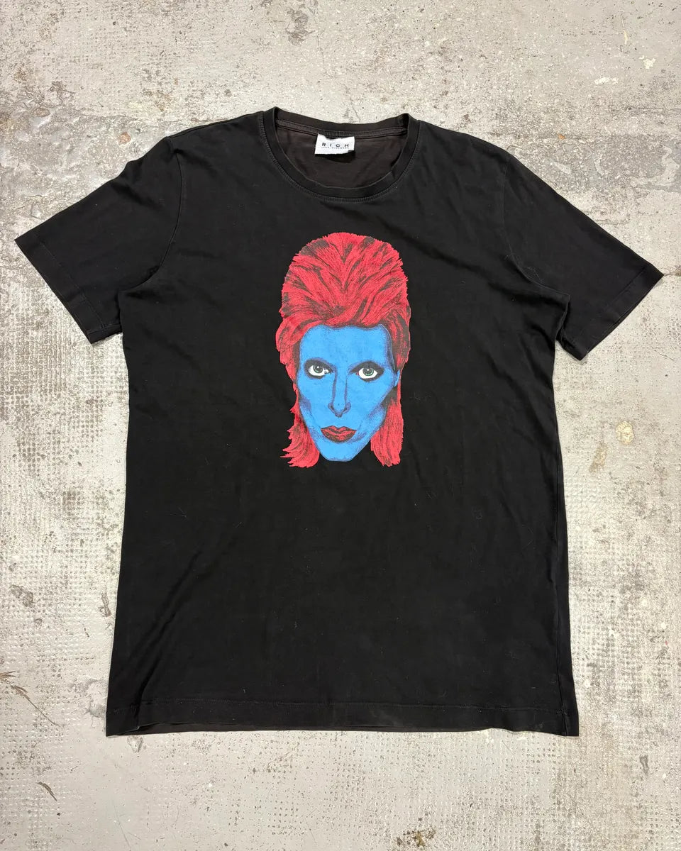 2000s Richmond David Bowie Black T-Shirt OxFxzVf 0