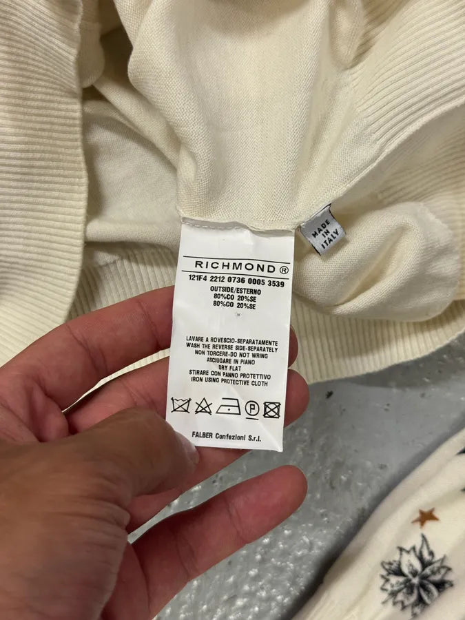 2000s Richmond Dragon Fantasy White Cardigan nwEcJpW 6