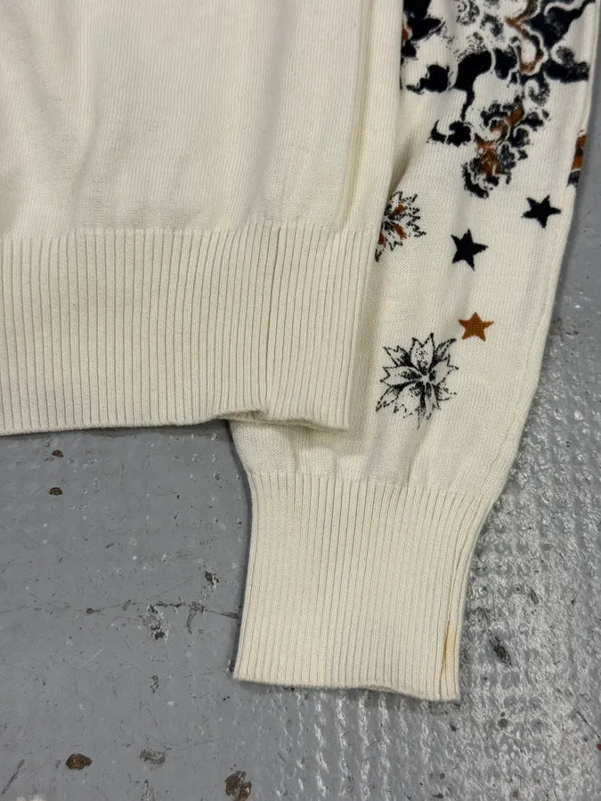 2000s Richmond Dragon Fantasy White Cardigan nwEcJpW 8