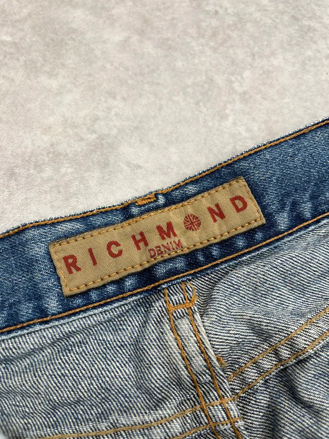 2000s Richmond Rich Blue Rebel Denim Jeans WSxnsnk 11