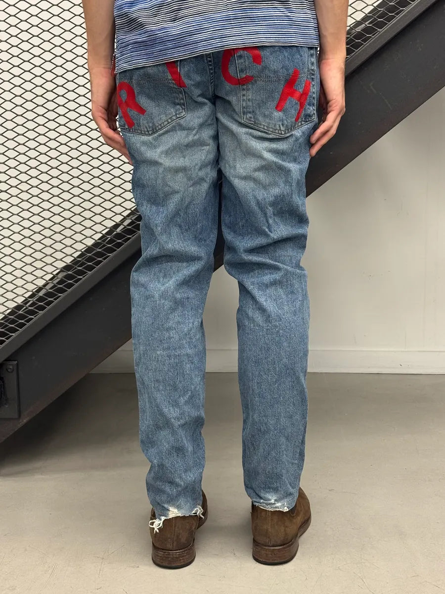 2000s Richmond Rich Blue Rebel Denim Jeans WSxnsnk 3