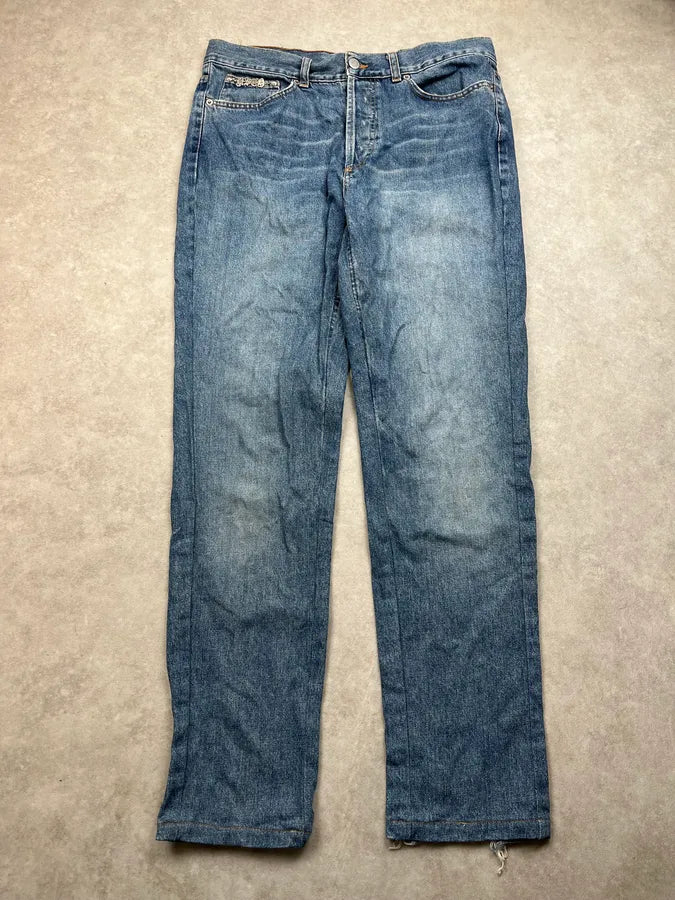 2000s Richmond Rich Blue Rebel Denim Jeans WSxnsnk 5