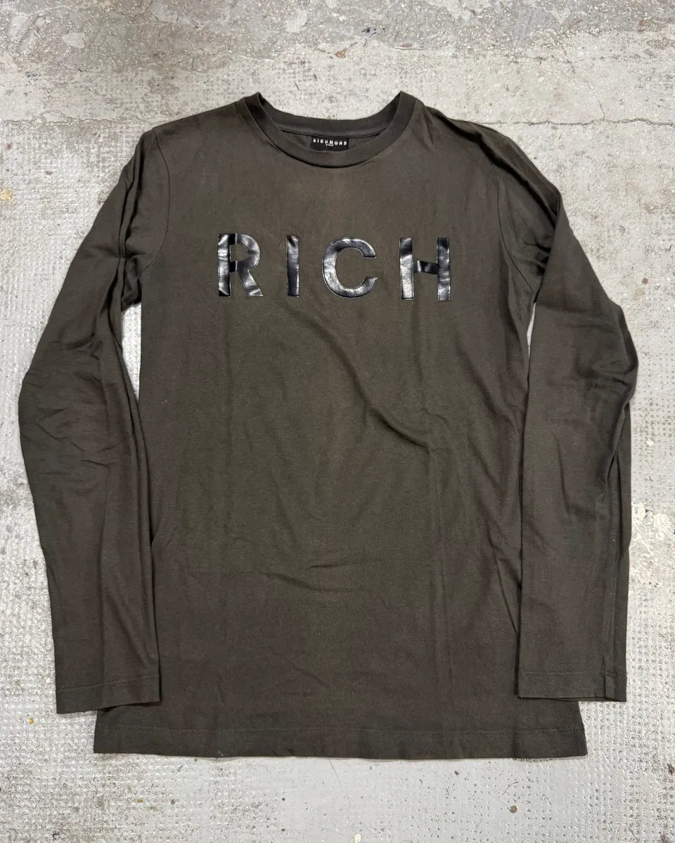 2000s Richmond Rich Grey Brown Longsleeves XOoQBis 0