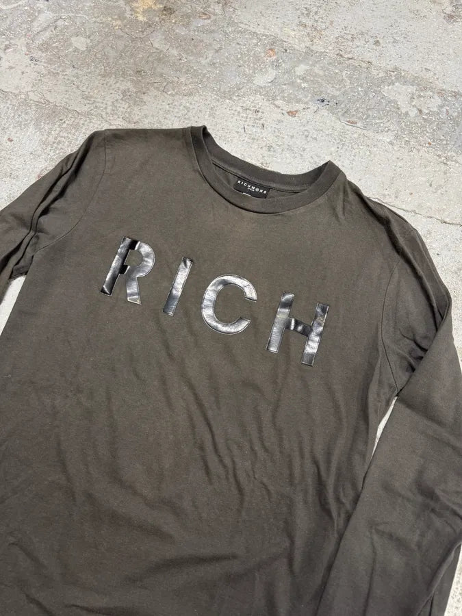 2000s Richmond Rich Grey Brown Longsleeves XOoQBis 5