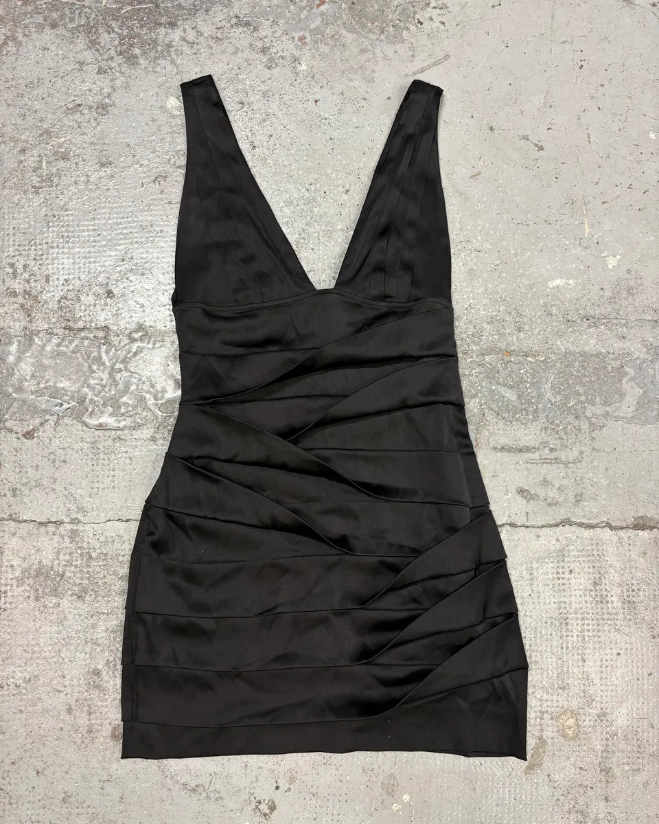 2000s Robero Cavalli Black Silk Dress xPmeuyY 0