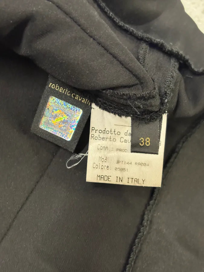 2000s Robero Cavalli Black Silk Dress xPmeuyY 9