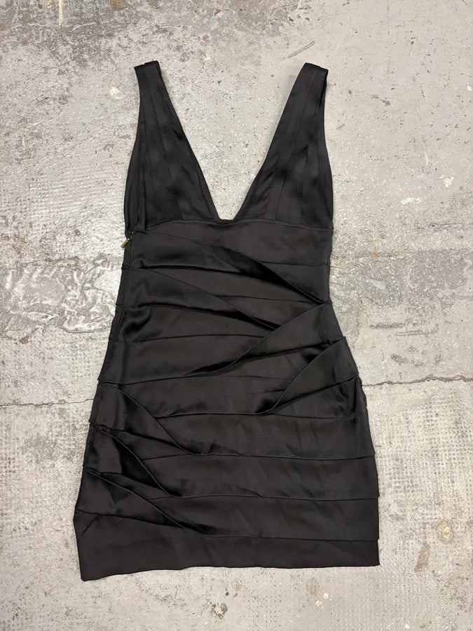 2000s Robero Cavalli Black Silk Dress xPmeuyY 5