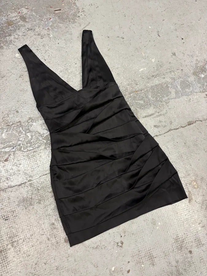 2000s Robero Cavalli Black Silk Dress xPmeuyY 1