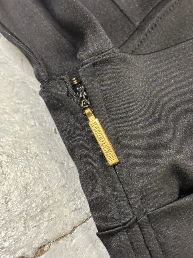 2000s Robero Cavalli Black Silk Dress xPmeuyY 5