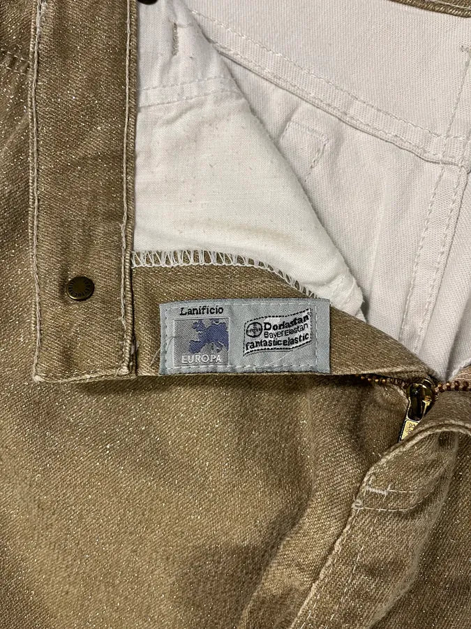 2000s Roberto Cavalli Leopard Expansion Beige Savage Pants (M) 10