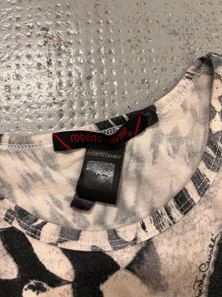 2000s Roberto Cavalli Abstract Print Cotton Geometric Pattern T-Shirt  JLjtYLV 6