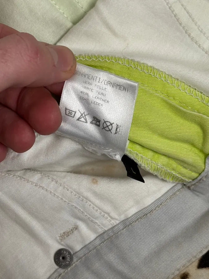 2000s Roberto Cavalli Acid Green Leopard Pants VrmrrZv 11