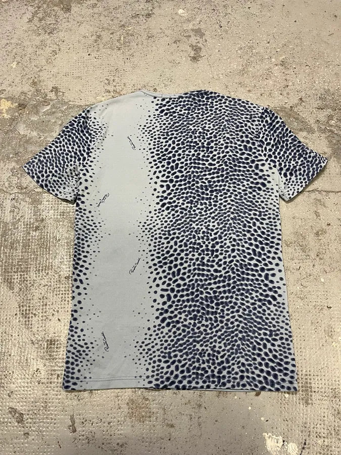 2000s Roberto Cavalli Animal Print Blue T-Shirt OLJuStn 5