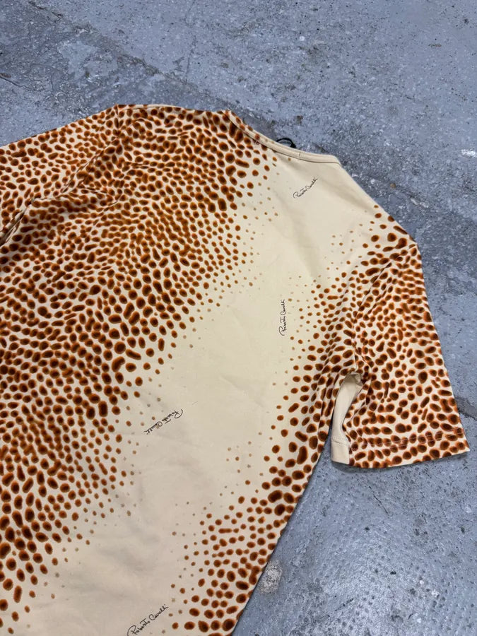 2000s Roberto Cavalli Animal Print White T-Shirt qMjbFDT 5