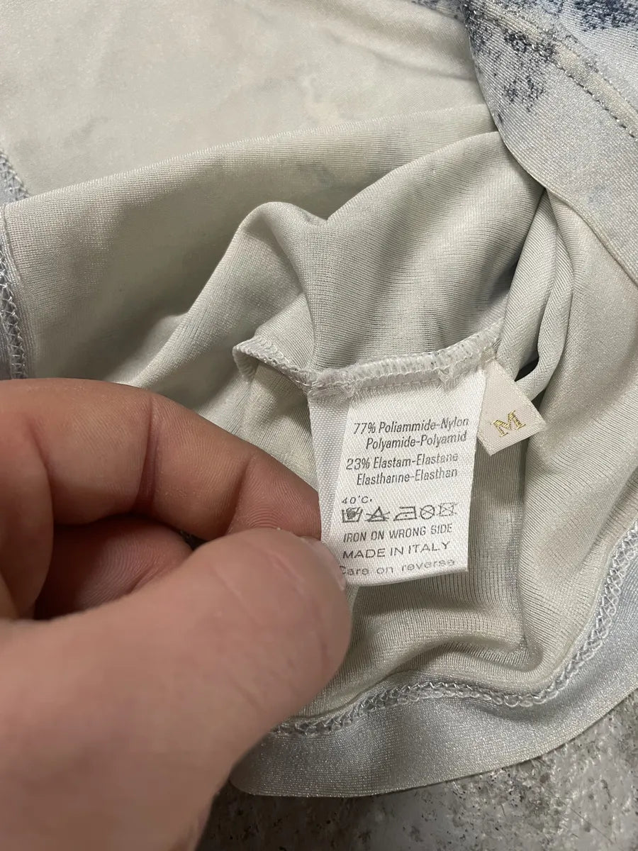 2000s Roberto Cavalli Aqua Blue Sky Top (M) rBAOgMd 6