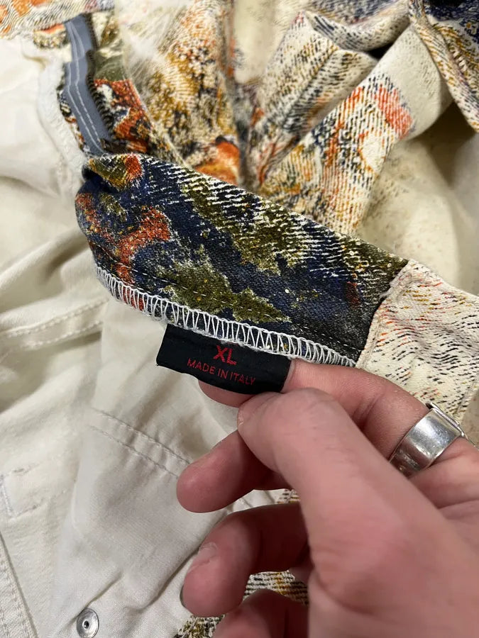 2000s Roberto Cavalli Arabic Mozaic Beige Multicolor Pants KIySYog 11