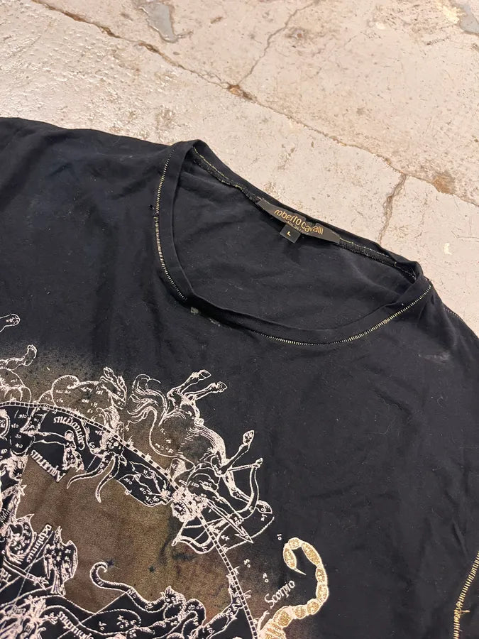 2000s Roberto Cavalli Astrology Black Longsleeves ISohZTb 4