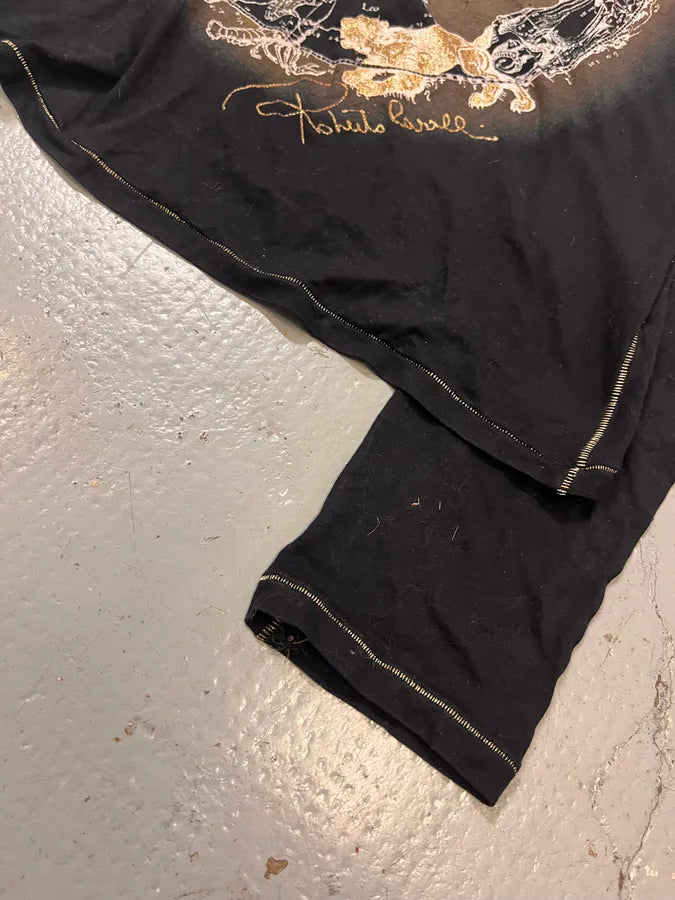 2000s Roberto Cavalli Astrology Black Longsleeves ISohZTb 5
