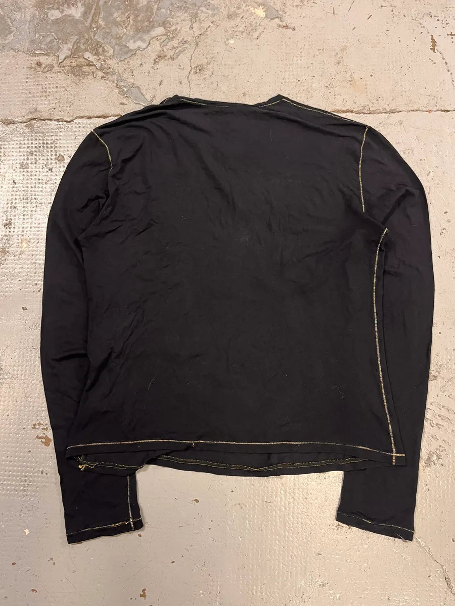 2000s Roberto Cavalli Astrology Black Longsleeves ISohZTb 6