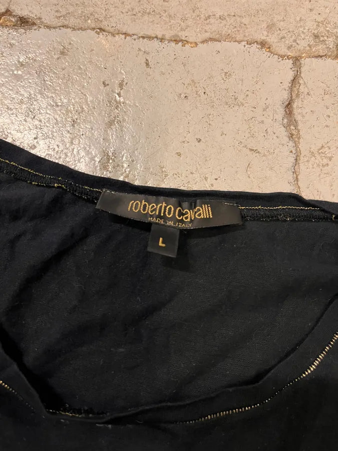 2000s Roberto Cavalli Astrology Black Longsleeves ISohZTb 8