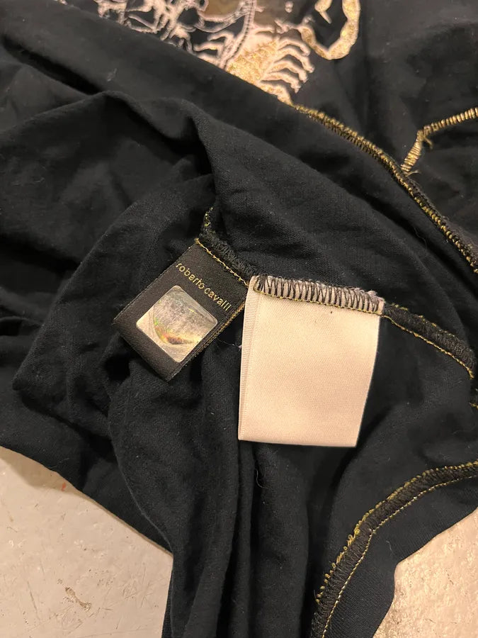 2000s Roberto Cavalli Astrology Black Longsleeves ISohZTb 9