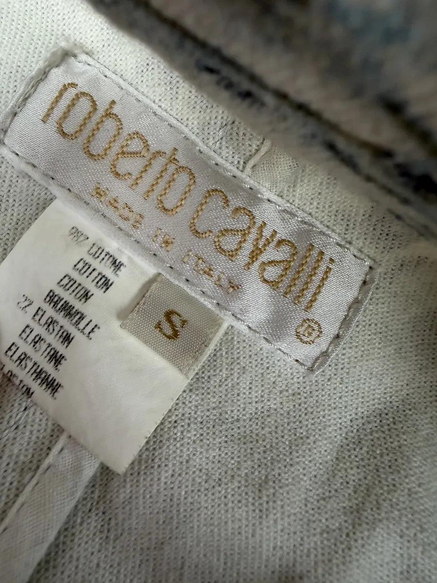 2000s Roberto Cavalli Asymmetrical Blue Python Effect Jacket ViWbAbe 10