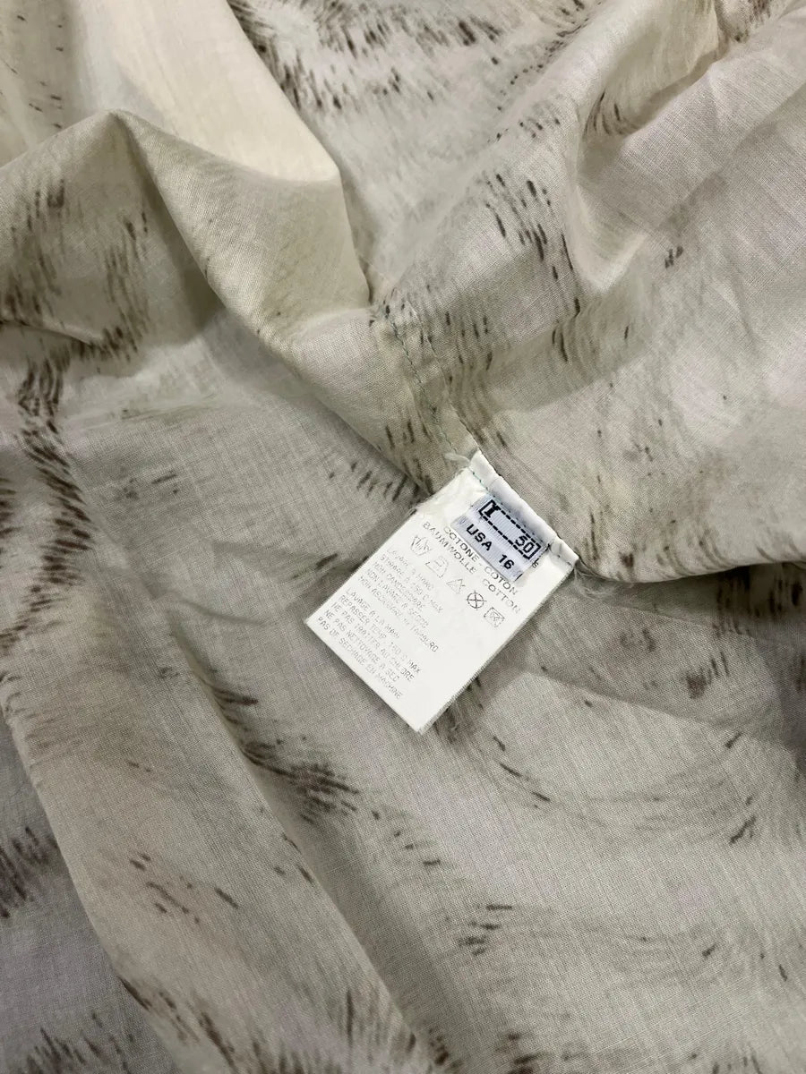 2000s Roberto Cavalli Beige & Black Zebra Shirt hyizdEr 10