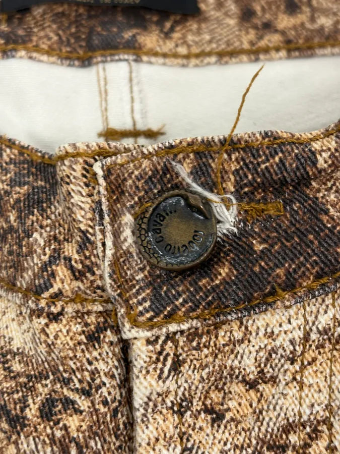 2000s Roberto Cavalli Beige & Brown Sand Earth Pants OwFjuus 9
