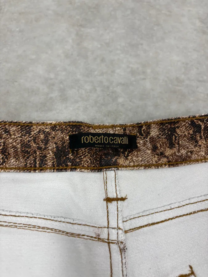 2000s Roberto Cavalli Beige & Brown Sand Earth Pants OwFjuus 10