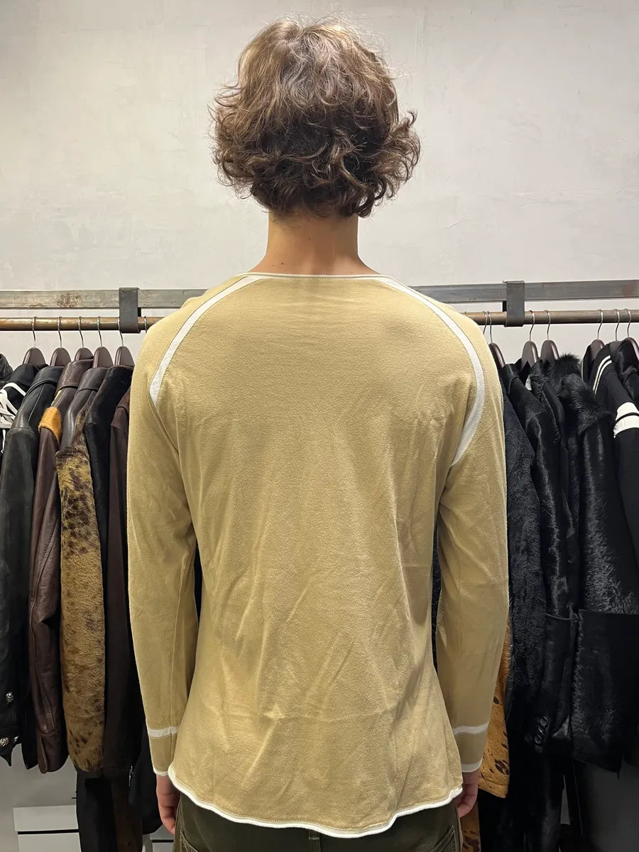 2000s Roberto Cavalli Beige & White Flowers Longsleeves yOKNXTp 2