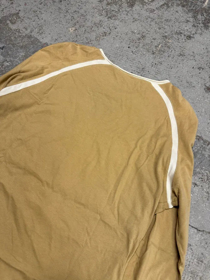 2000s Roberto Cavalli Beige & White Flowers Longsleeves yOKNXTp 6