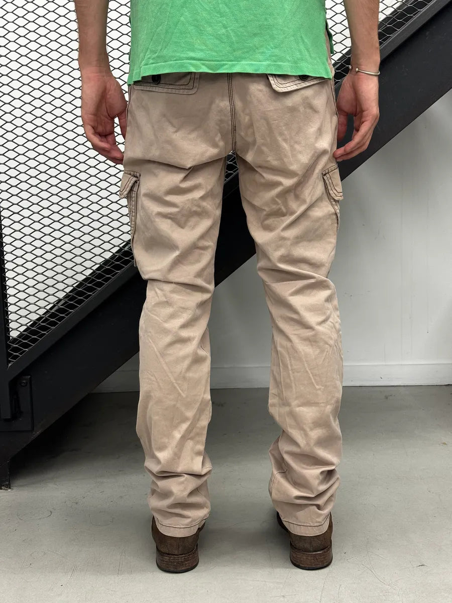 2000s Roberto Cavalli Beige Front Pocket Cargo Pants gXkTQfi 3