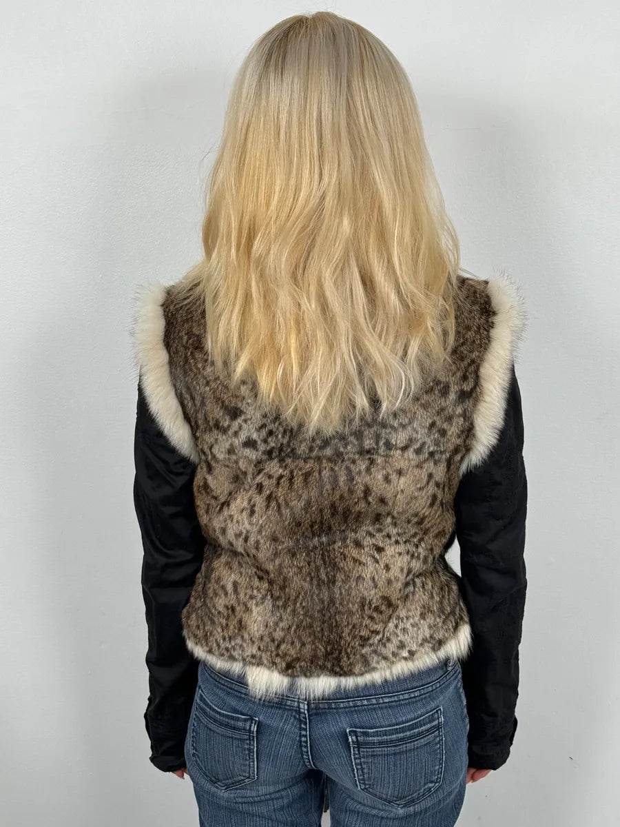 2000s Roberto Cavalli Beige Fur Vest JwUeoUw 2