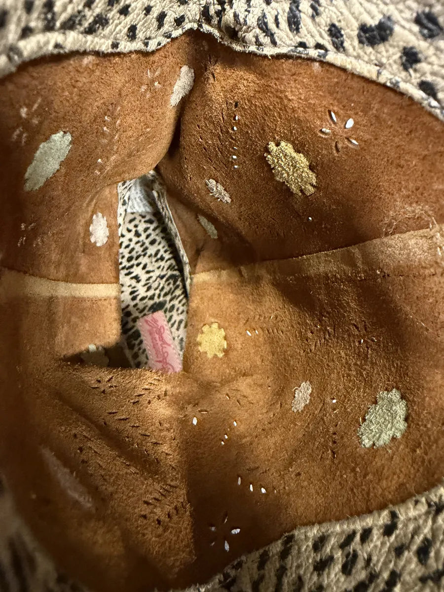 2000s Roberto Cavalli Beige Santiags Flowers Boots zfJnIwT 6