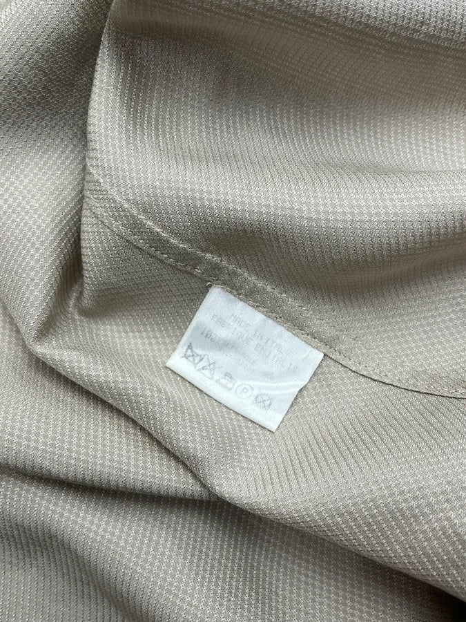 2000s Roberto Cavalli Beige Silk Embroidered Shirt zQfevOc 9