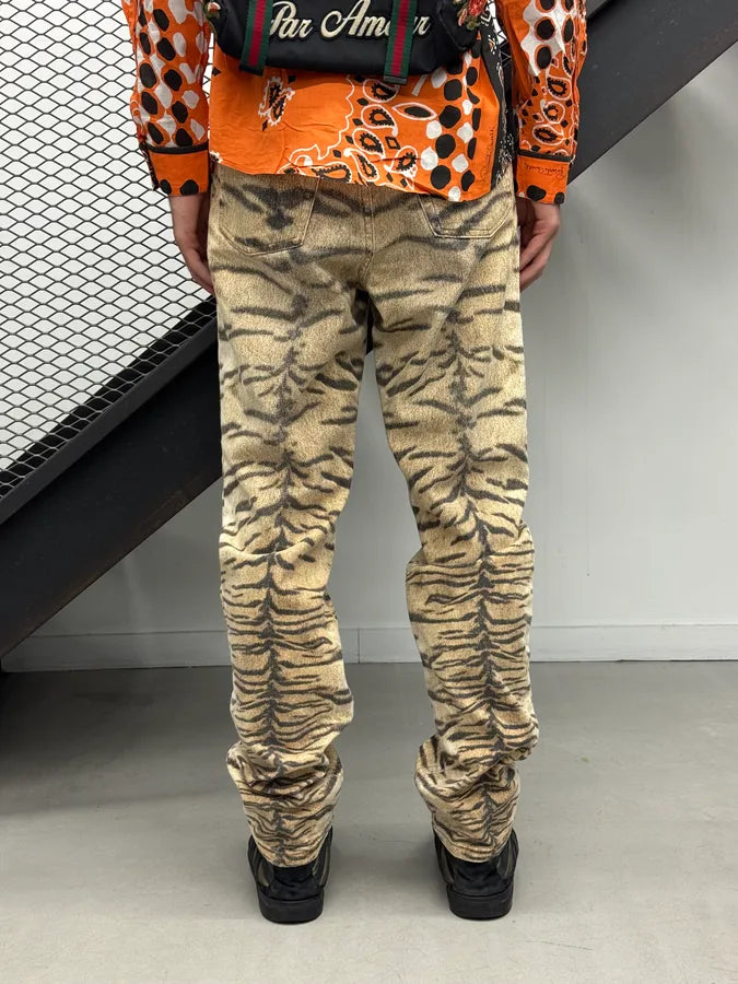2000s Roberto Cavalli Beige Tiger Safari Pants atnLbSI 3